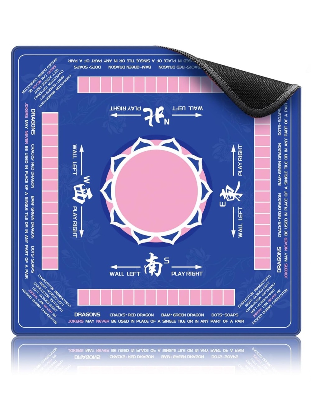 Blue & Pink Mahjong Game Mat